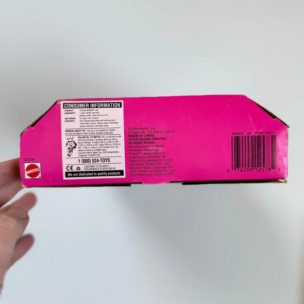 1994 Colonial Barbie, New In Box - Picture 7 of 7